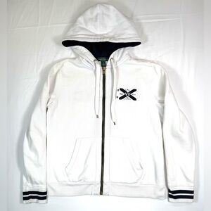 LAUREN JEANS CO RALPH LAUREN Womens Zip Hoodie‎ S Yacht Club Nautical Preppy Y2K